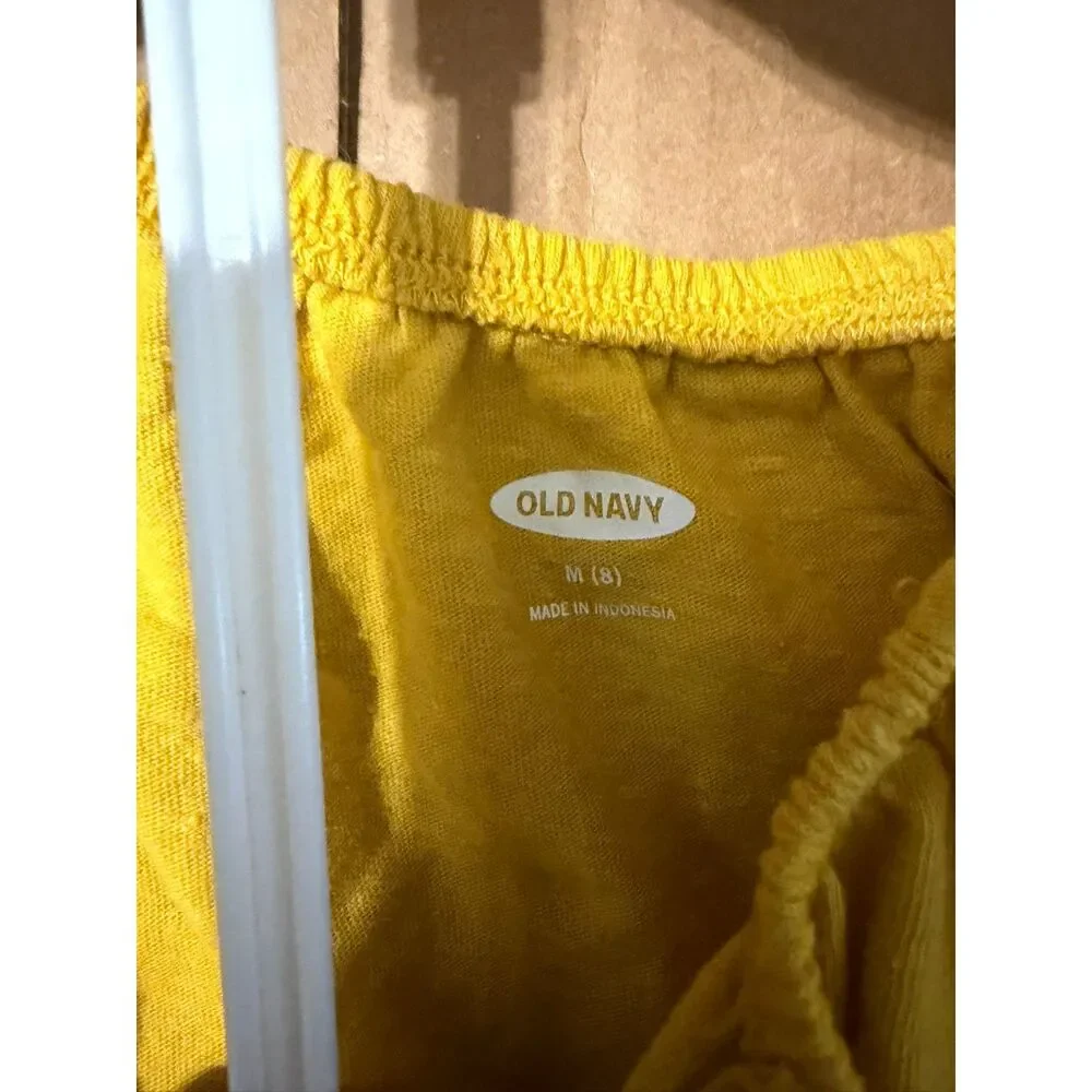 Girl's Yellow Top - Medium Old Navy